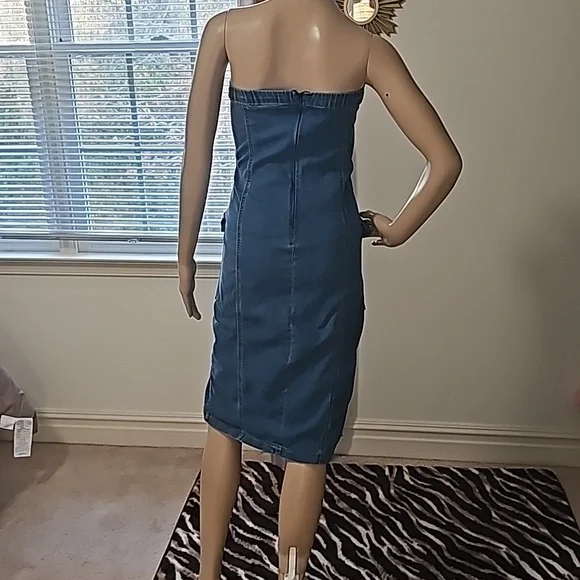 SHEIN ICON CURVE  JEAN DRESS. - Picture 4 of 4